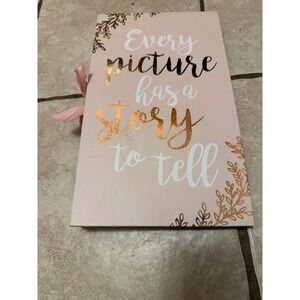 Pink Photo Album Every Picture Has a Story to Tell‎ Scrapbook Album